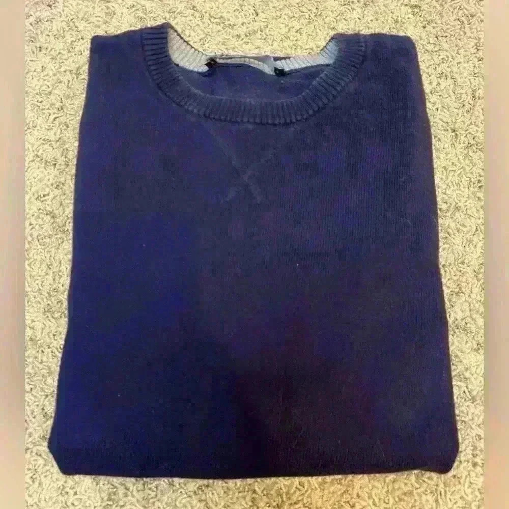 GAP Navy CASHMERE Blend Mens Crew Neck Sweater Large